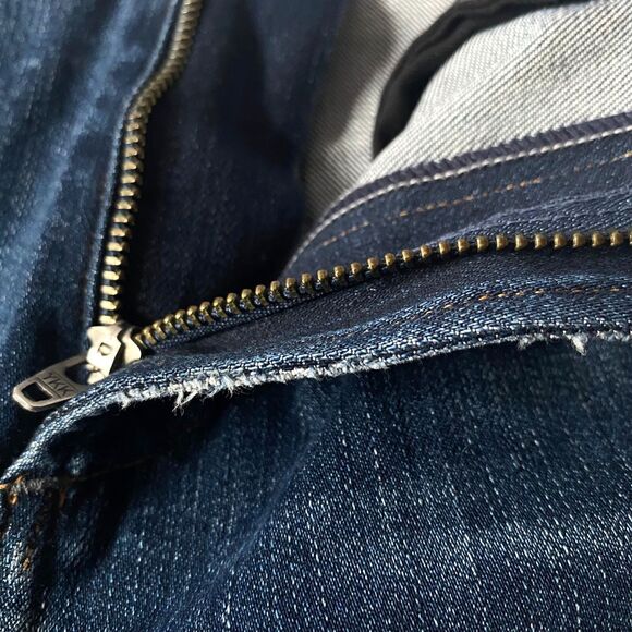 Citizens of Humanity Blue Rocket Skinny Studded Jeans Womens 27 Dark Split Hem - Picture 14 of 16